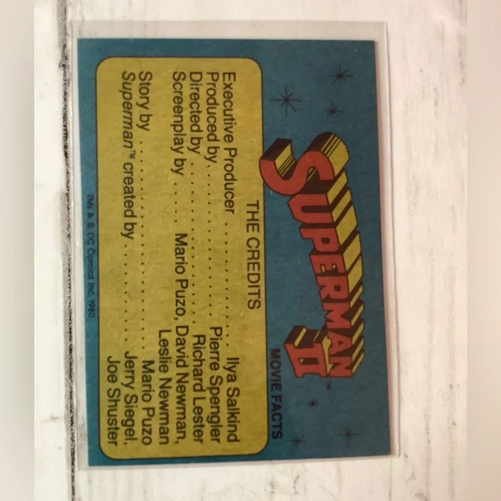 1980 Topps Superman II Jimmy Olson #11